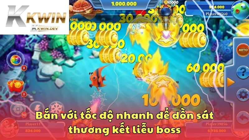Bắn với tốc độ nhanh để dồn sát thương kết liễu boss