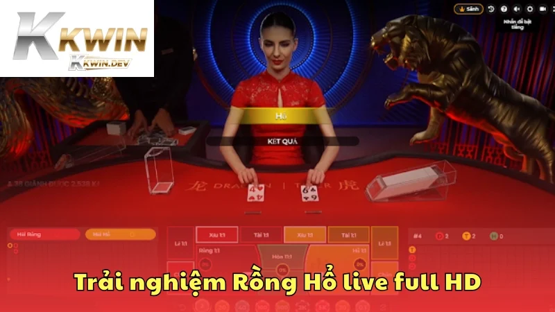 Tận hưởng không khí sòng bài chân thật với game Rồng Hổ live
